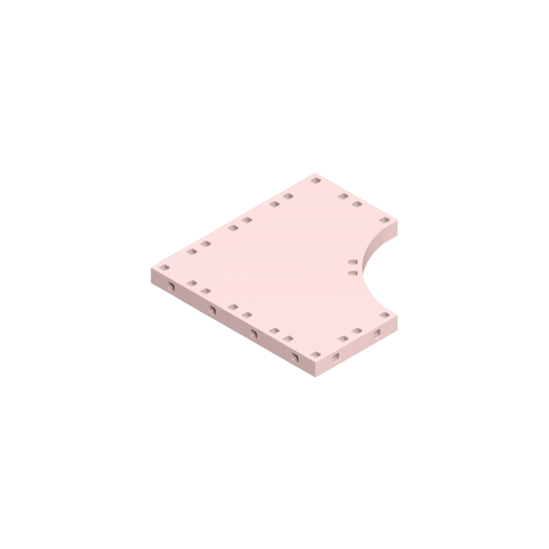 Playmobil® 30074373 Plaque de base Palais 180x180 - Rose clair