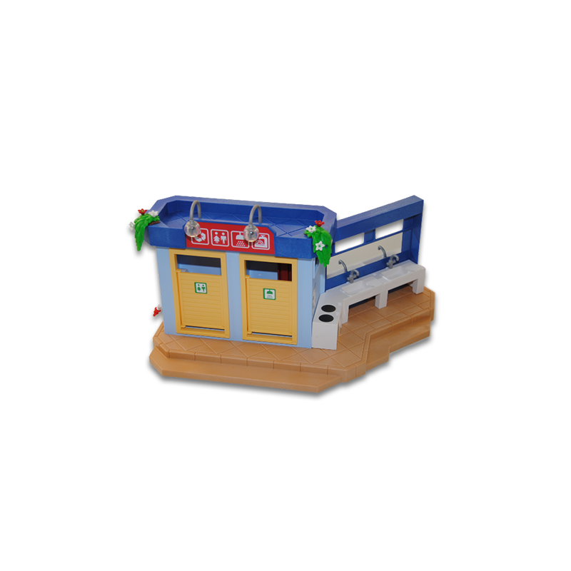 Playmobil® Family Fun - Batiment douche / toilette du camping issue du set 70087