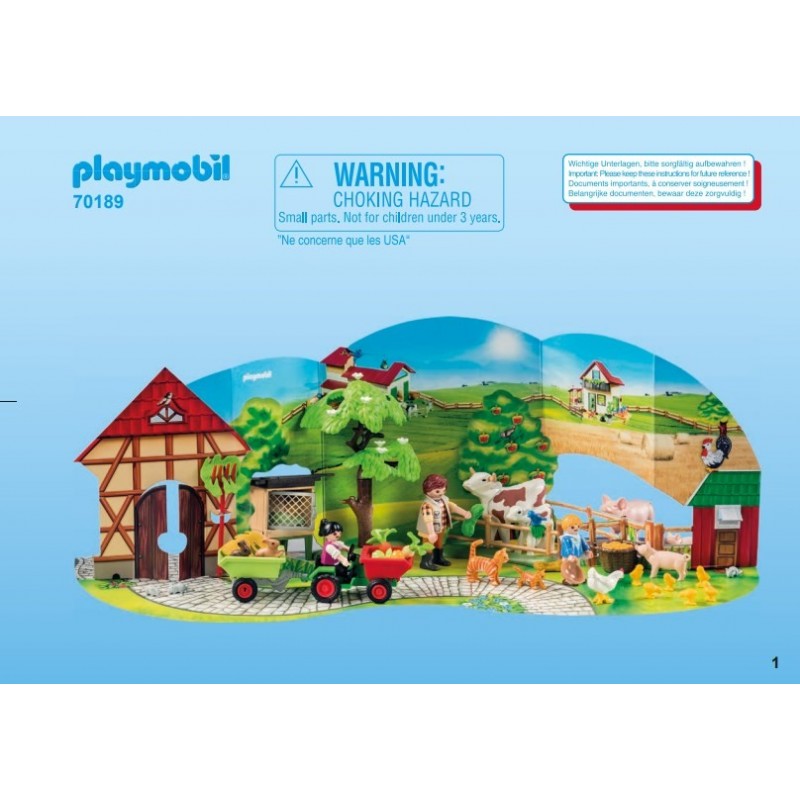 Playmobil® 30825025 Notice de montage - Calendrier de l'avent 70189
