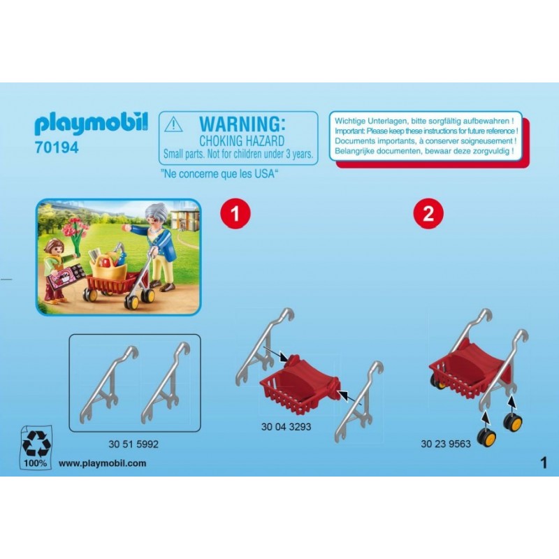 Playmobil® 30828685 Notice de montage - City Life 70281