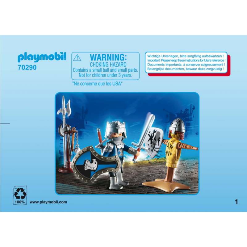 Playmobil® 30827605 Notice de montage - Knight 70290