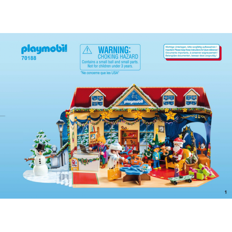 Playmobil® 30824855 Notice de montage - Calendrier de l'avent 70188