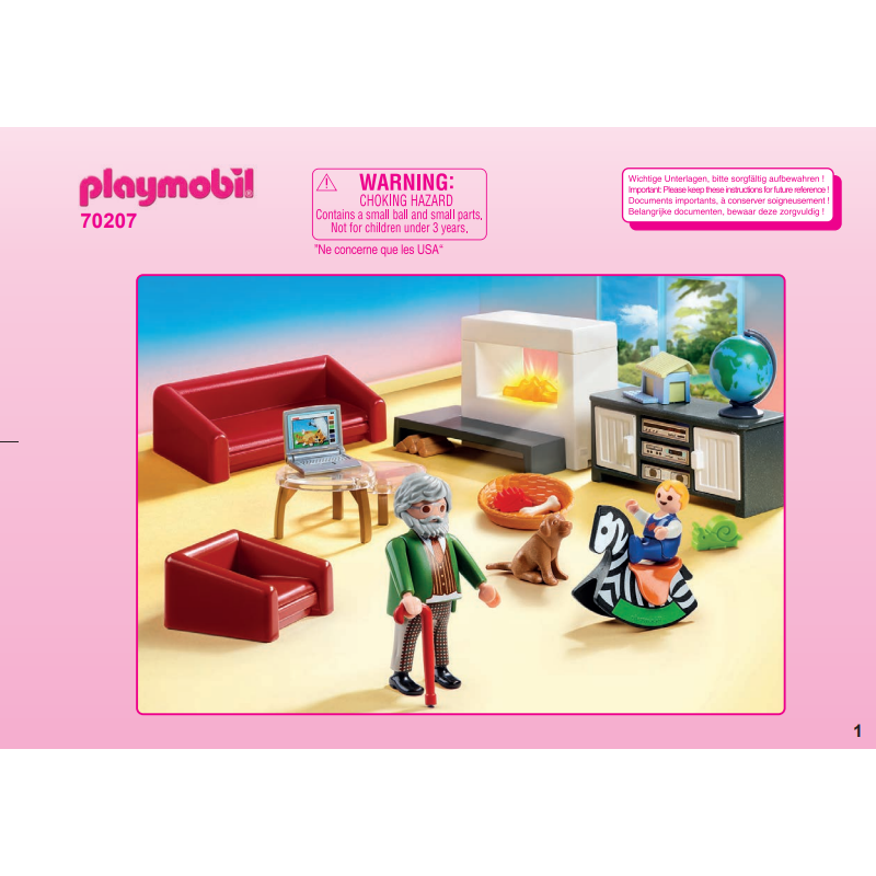 Playmobil® 30823945 Notice de montage - Dollhousse 70207