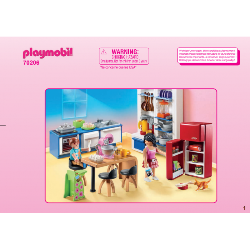Playmobil® 30823775 Notice de montage - Dollhouse 70206