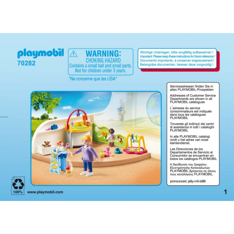 Playmobil® 30828805 Notice de montage - City Life 70282