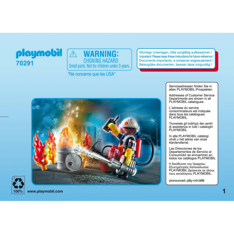 Playmobil® 30827635 Notice de montage - City Action 70291